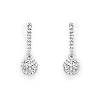 Silver Tone Drop Earrings