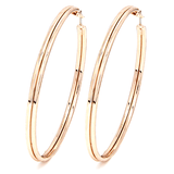 Large Rose Gold Tone Hoops