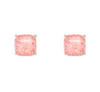 Salmon Pink Marble Finish Earrings