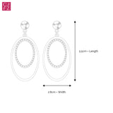 Silver Tone Multistrand Hoops