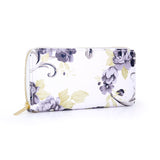 Elisa Grey and White Floral Purse