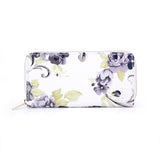 Elisa Grey and White Floral Purse