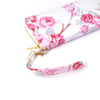 Elisa Pink and White Floral Purse