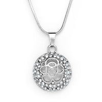 Round pendant with rose pattern
